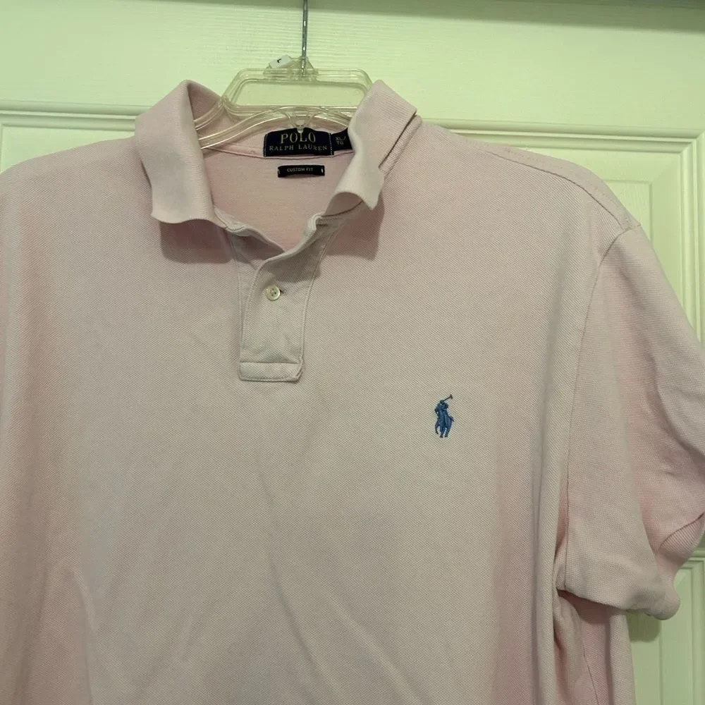 Polo Ralph Lauren mens Pink Polo Shirt Size XL